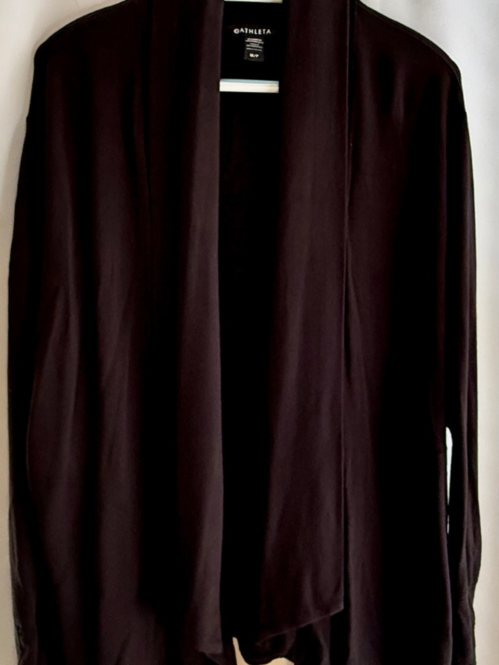 Women’s Athleta Pyranama black sweater wrap size medium